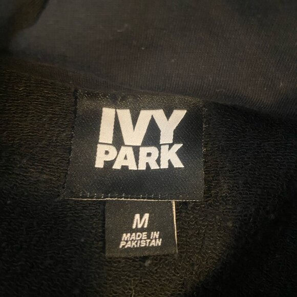 Ivy Park Hoodie Size Medium Black Spellout Logo Street Lounge Athletic Beyonce - Picture 6 of 8